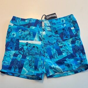 Vilebrequin Men's Oceanic Print Swim Trunks